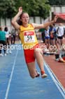 Junior girls long jump, English Schools Track and Field. Photo: David T. Hewitson/Sports for All Pics